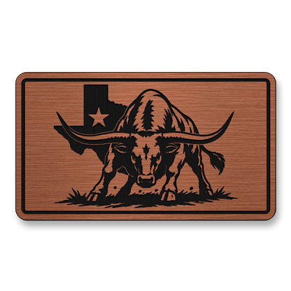 Texas Flag Longhorn Stance Patch – Leatherette Morale Patch