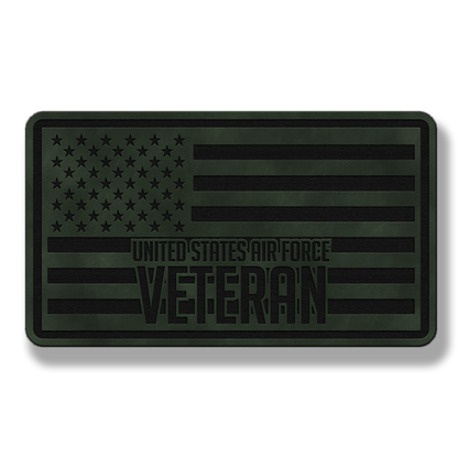 United States Air Force Veteran Flag – Leatherette Morale Patch