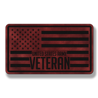 United States Army Veteran Flag – Leatherette Morale Patch