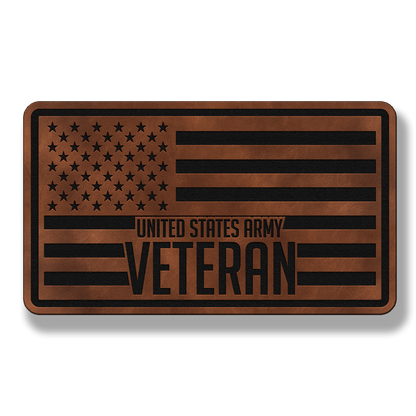 United States Army Veteran Flag – Leatherette Morale Patch
