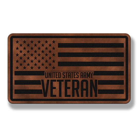 United States Army Veteran Flag – Leatherette Morale Patch