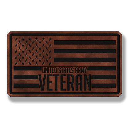 United States Army Veteran Flag – Leatherette Morale Patch