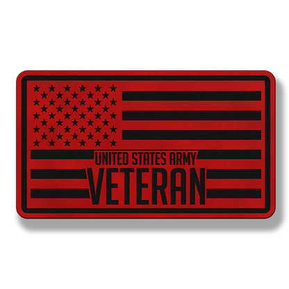 United States Army Veteran Flag – Leatherette Morale Patch