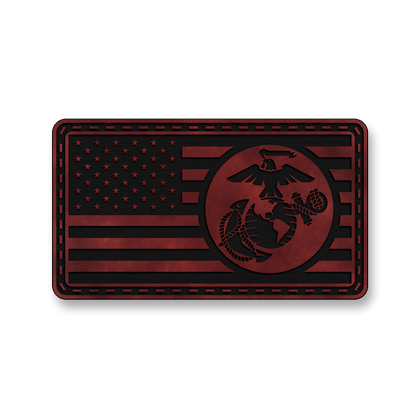 United States Marine Corps Flag – Leatherette Morale Patch