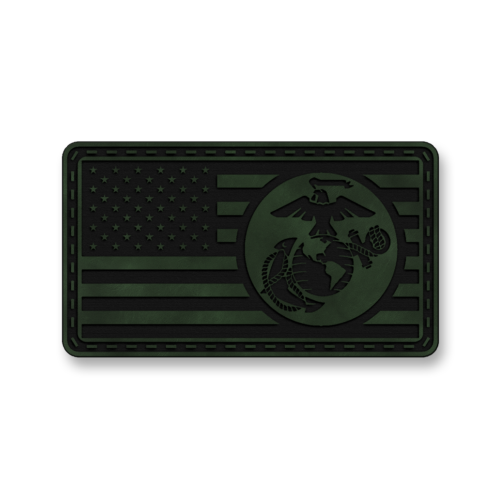 United States Marine Corps Flag – Leatherette Morale Patch