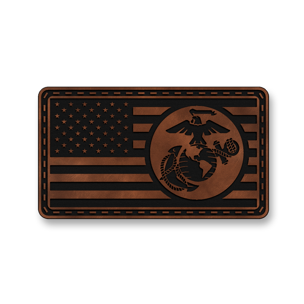 United States Marine Corps Flag – Leatherette Morale Patch