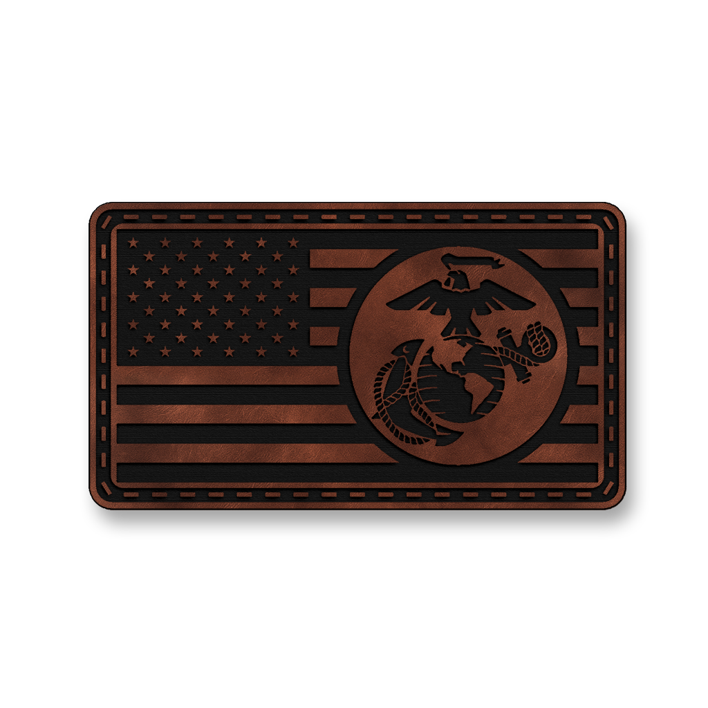 United States Marine Corps Flag – Leatherette Morale Patch