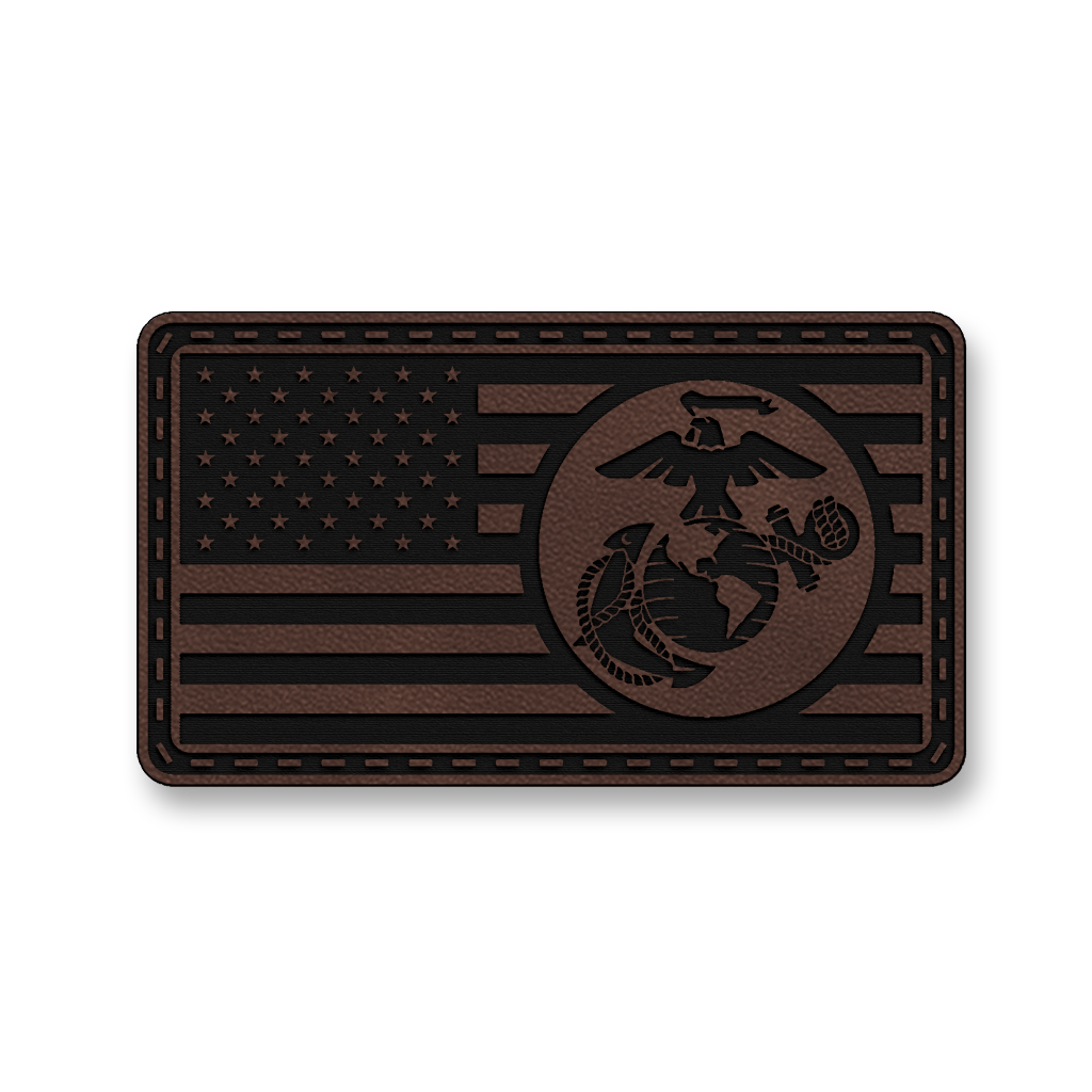 United States Marine Corps Flag – Leatherette Morale Patch