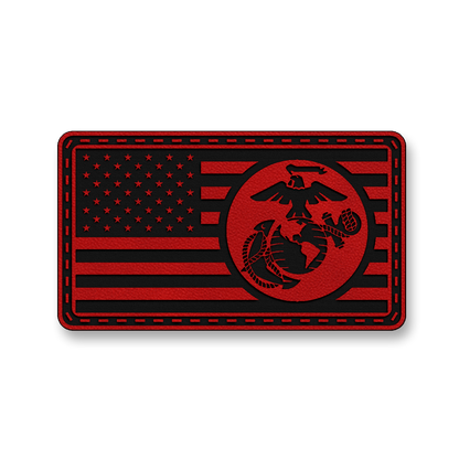 United States Marine Corps Flag – Leatherette Morale Patch