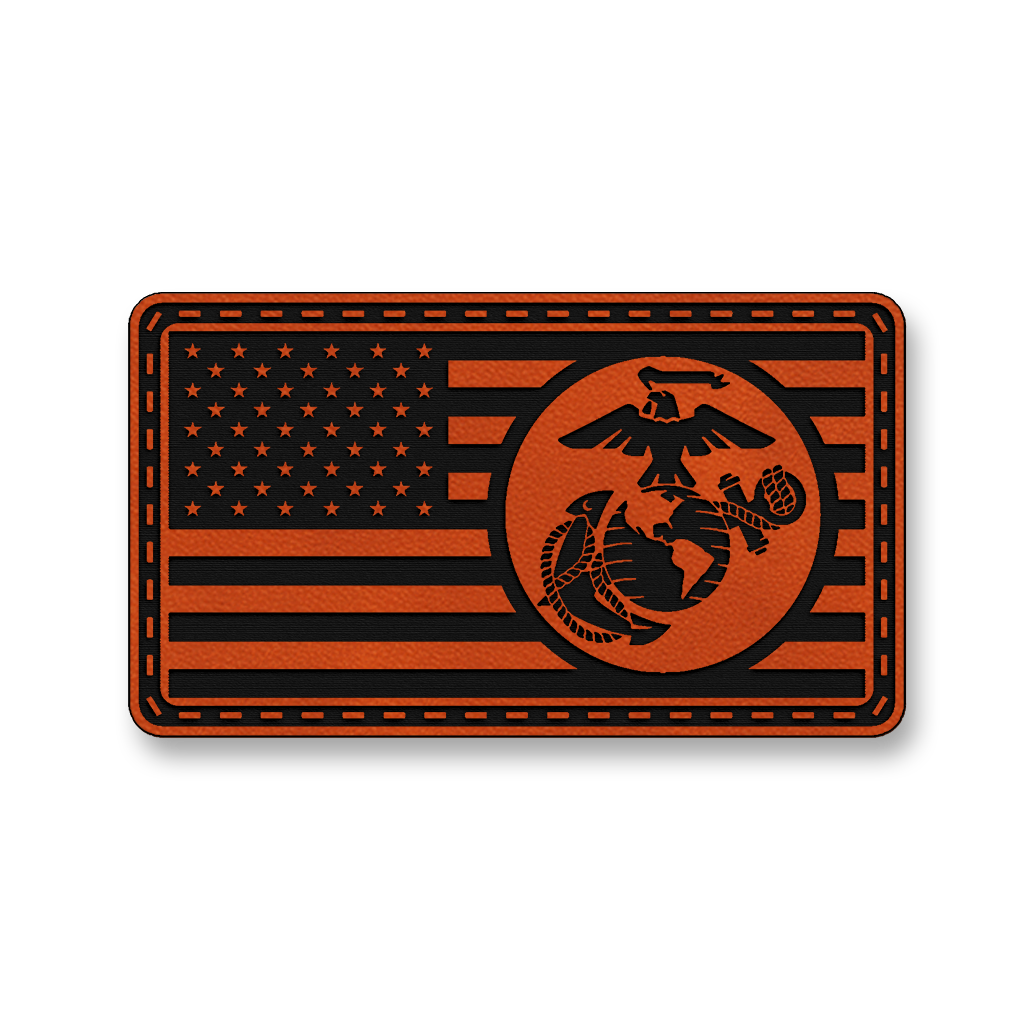 United States Marine Corps Flag – Leatherette Morale Patch