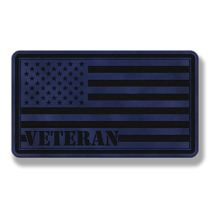 Veteran American Flag – Leatherette Morale Patch