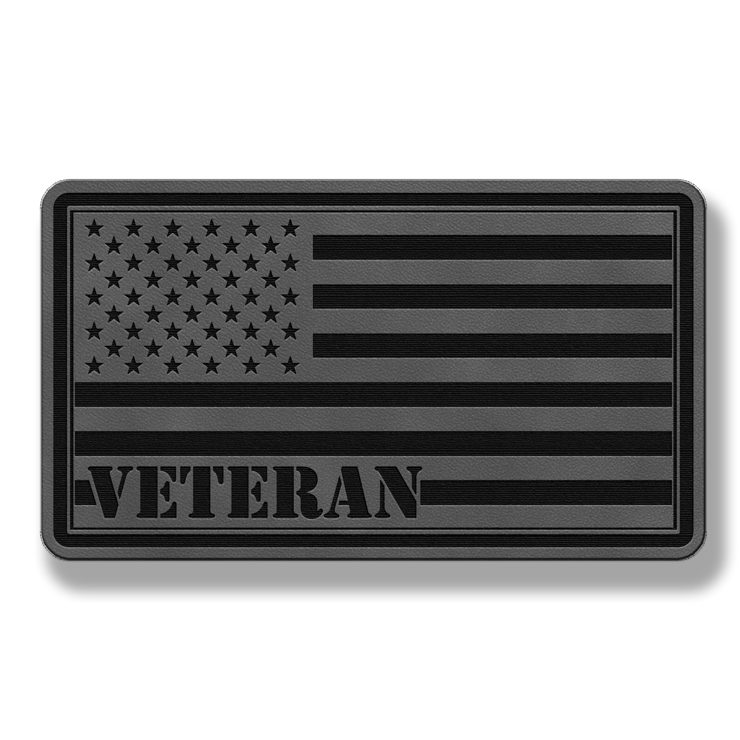 Veteran American Flag – Leatherette Morale Patch