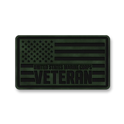 United States Marine Corps Veteran Flag – Leatherette Morale Patch