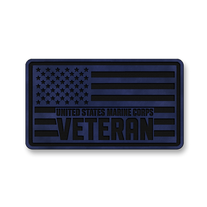 United States Marine Corps Veteran Flag – Leatherette Morale Patch