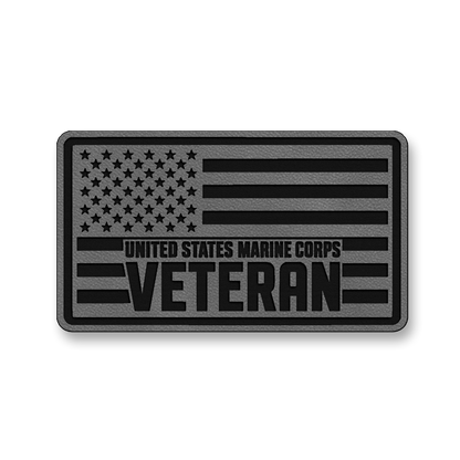 United States Marine Corps Veteran Flag – Leatherette Morale Patch