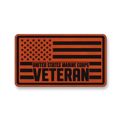 United States Marine Corps Veteran Flag – Leatherette Morale Patch