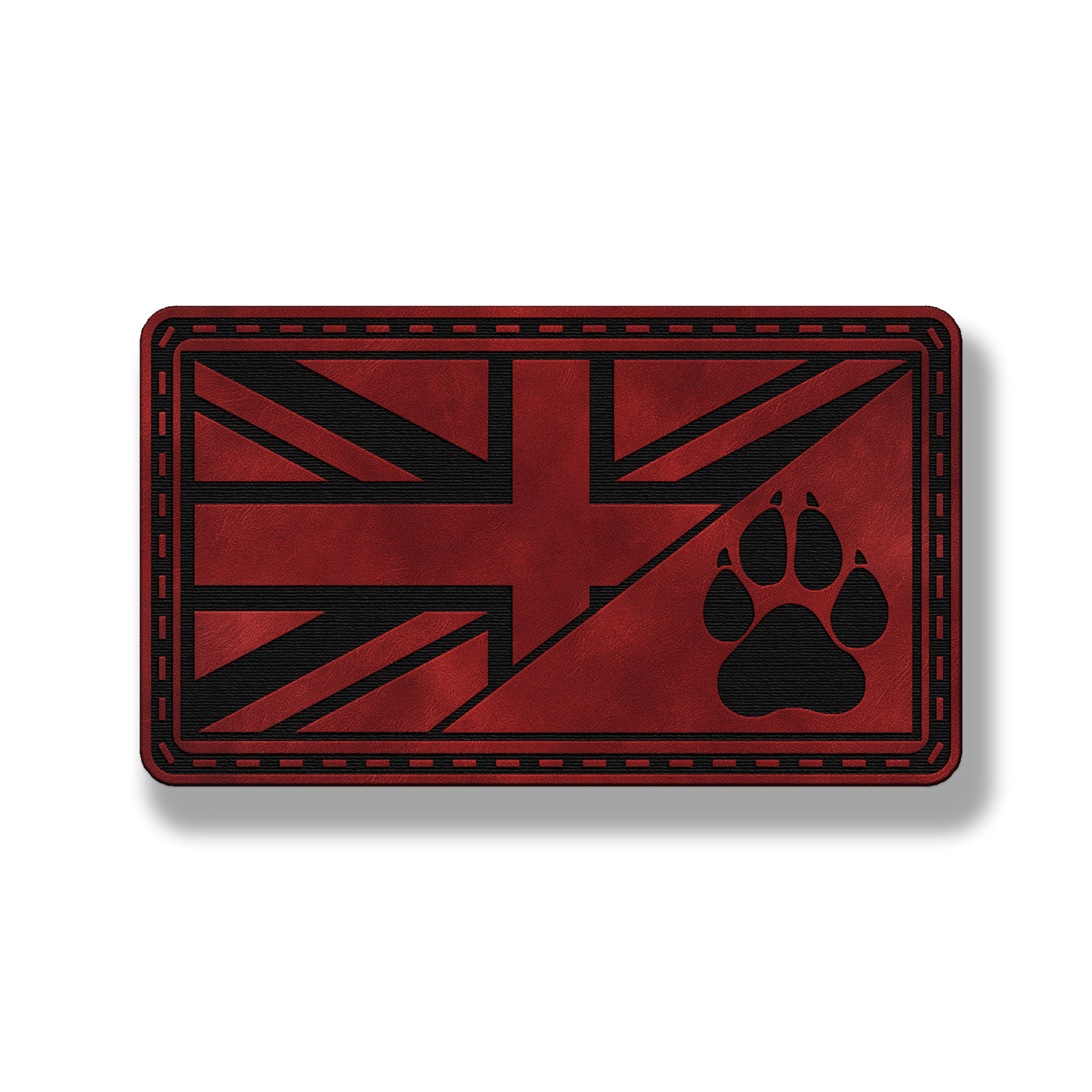 Union Jack Paw Flag Patch – Leatherette Morale Patch