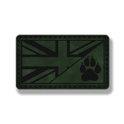 Union Jack Paw Flag Patch – Leatherette Morale Patch
