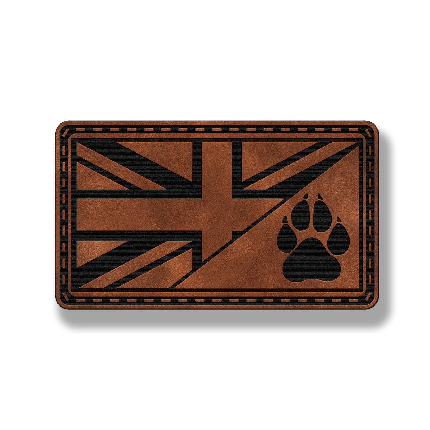 Union Jack Paw Flag Patch – Leatherette Morale Patch