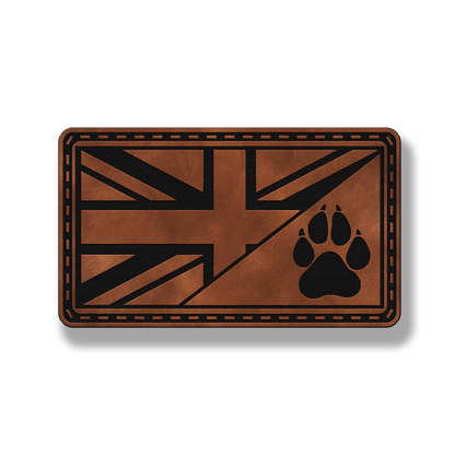 Union Jack Paw Flag Patch – Leatherette Morale Patch