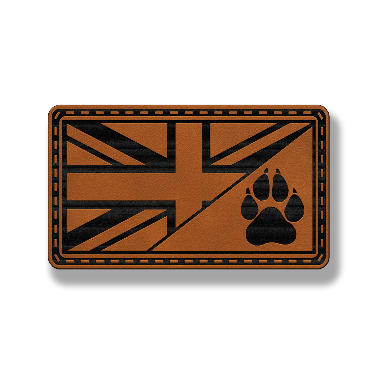 Union Jack Paw Flag Patch – Leatherette Morale Patch