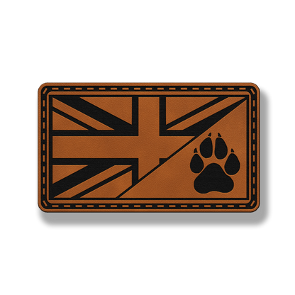 Union Jack Paw Flag Patch – Leatherette Morale Patch