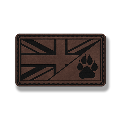 Union Jack Paw Flag Patch – Leatherette Morale Patch