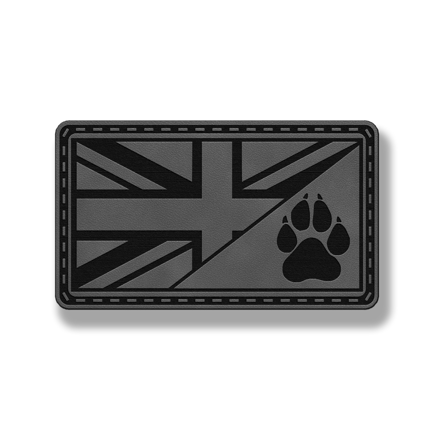 Union Jack Paw Flag Patch – Leatherette Morale Patch