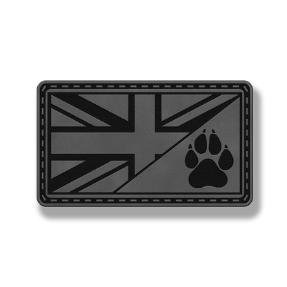 Union Jack Paw Flag Patch – Leatherette Morale Patch