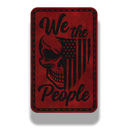 We The People Skull Patch – Leatherette Morale Patch
