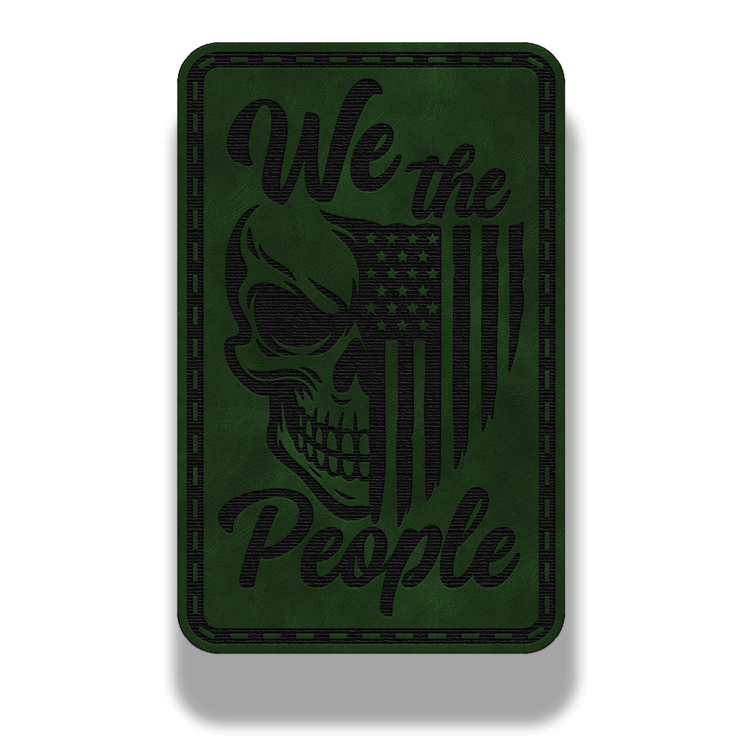We The People Skull Patch – Leatherette Morale Patch
