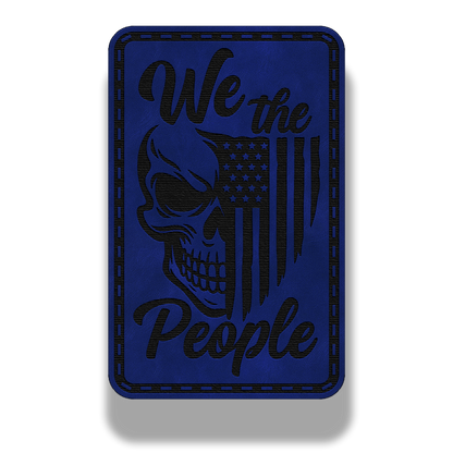 We The People Skull Patch – Leatherette Morale Patch