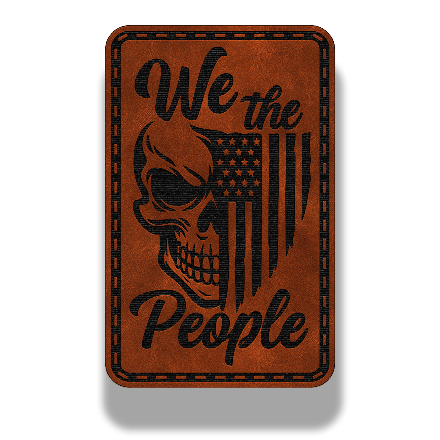 We The People Skull Patch – Leatherette Morale Patch