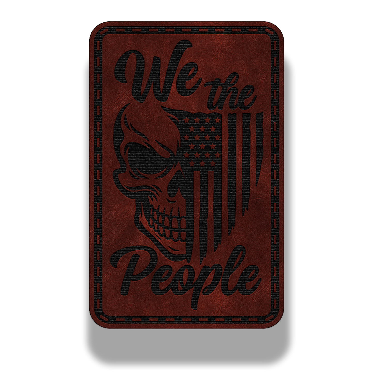 We The People Skull Patch – Leatherette Morale Patch