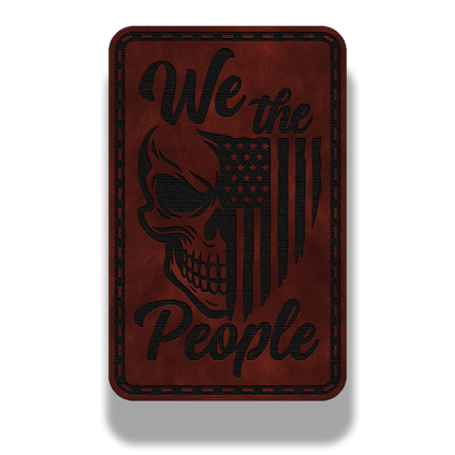 We The People Skull Patch – Leatherette Morale Patch