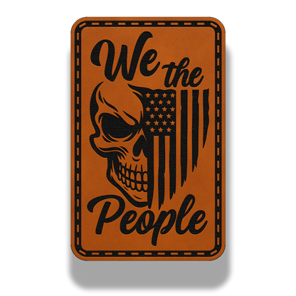 We The People Skull Patch – Leatherette Morale Patch