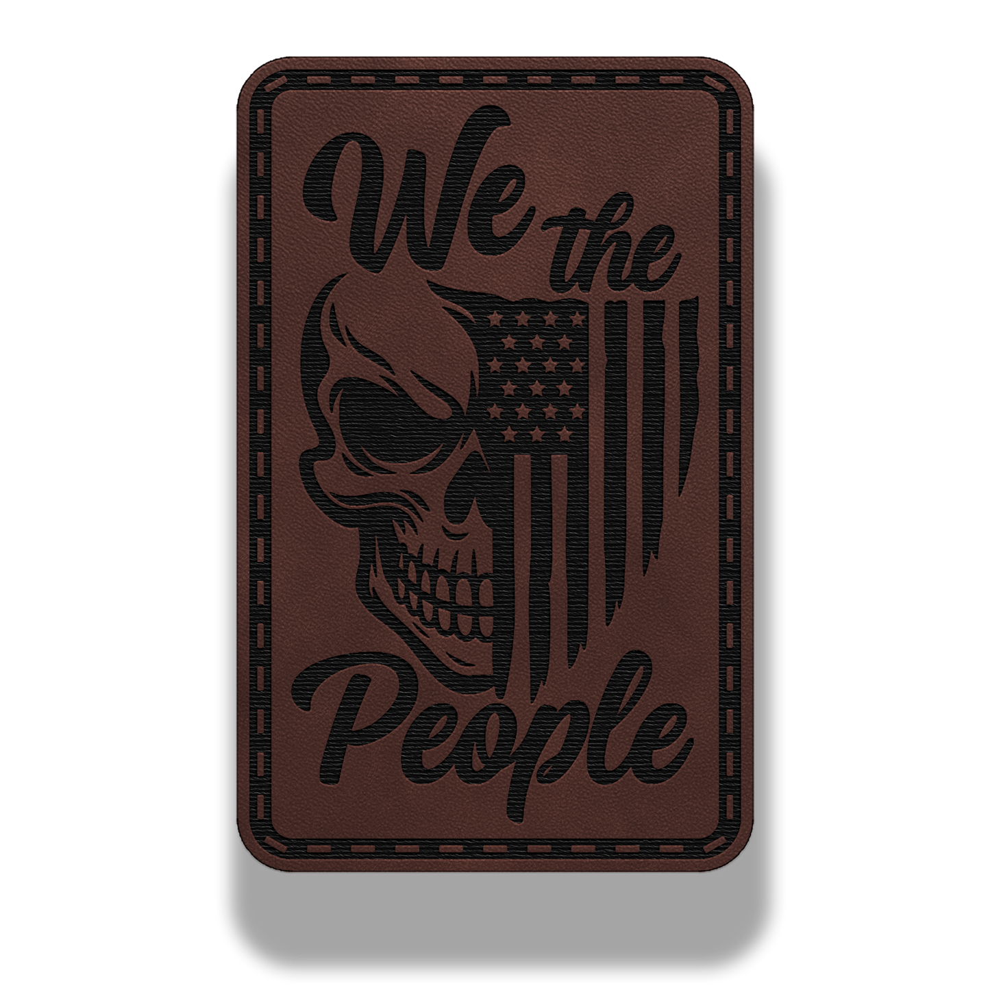 We The People Skull Patch – Leatherette Morale Patch