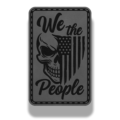We The People Skull Patch – Leatherette Morale Patch