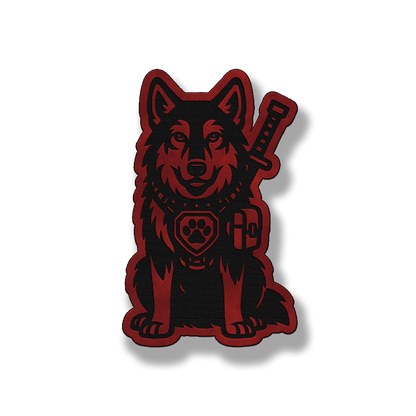 Tactical Wolf Patch – Leatherette Morale Patch