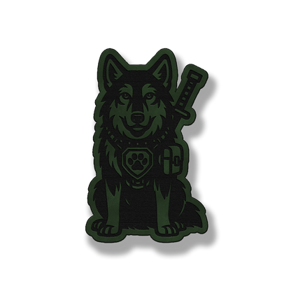 Tactical Wolf Patch – Leatherette Morale Patch