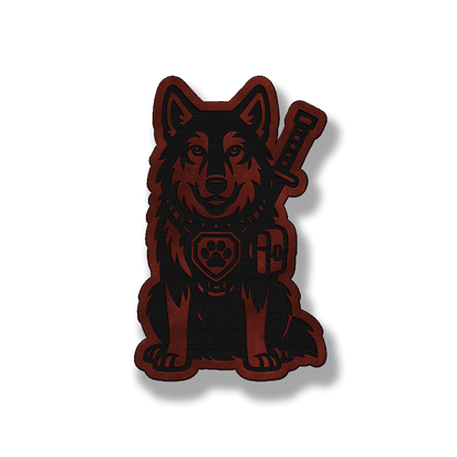 Tactical Wolf Patch – Leatherette Morale Patch