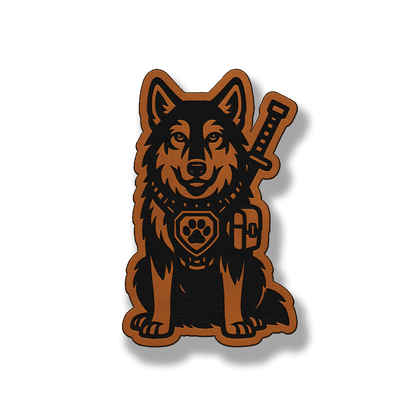 Tactical Wolf Patch – Leatherette Morale Patch