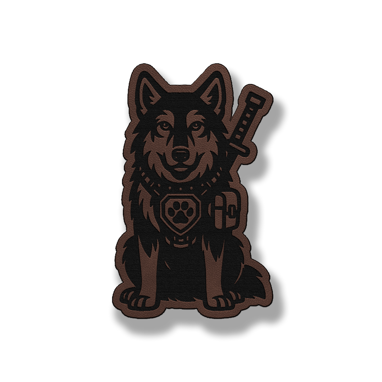 Tactical Wolf Patch – Leatherette Morale Patch