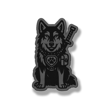 Tactical Wolf Patch – Leatherette Morale Patch
