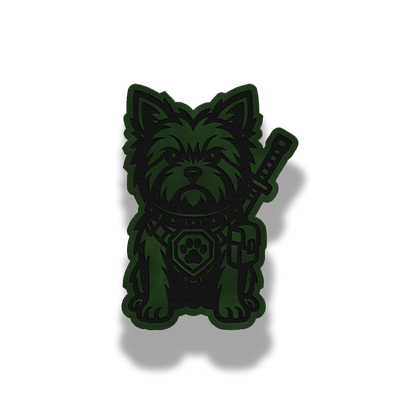 Tactical Yorkie Dog Patch – Leatherette Morale Patch