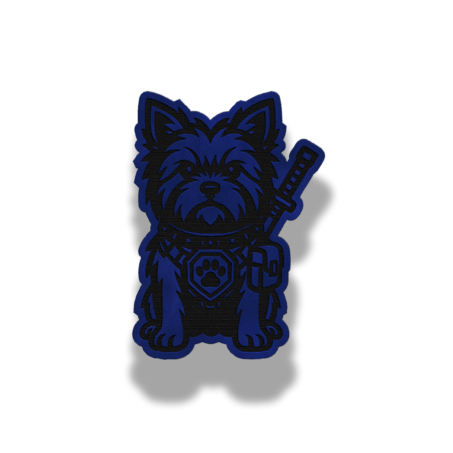 Tactical Yorkie Dog Patch – Leatherette Morale Patch