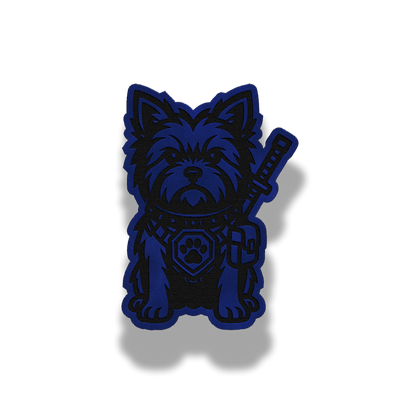 Tactical Yorkie Dog Patch – Leatherette Morale Patch