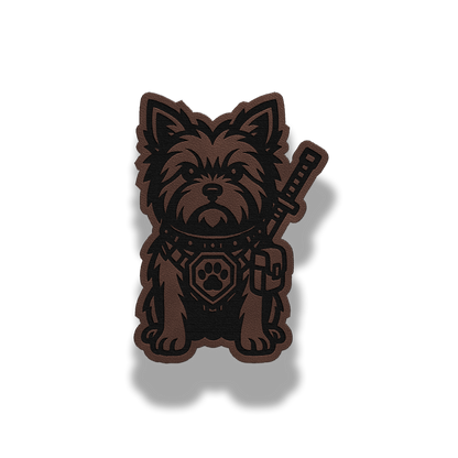 Tactical Yorkie Dog Patch – Leatherette Morale Patch
