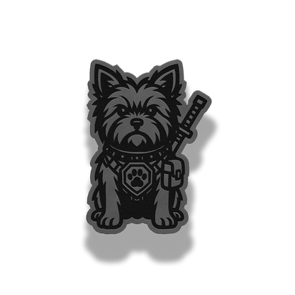 Tactical Yorkie Dog Patch – Leatherette Morale Patch