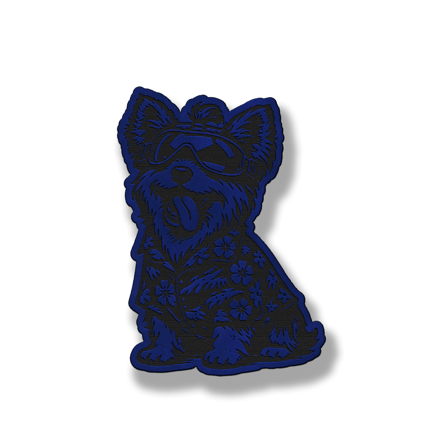 Beach Dog Yorkie Patch – Leatherette Morale Patch